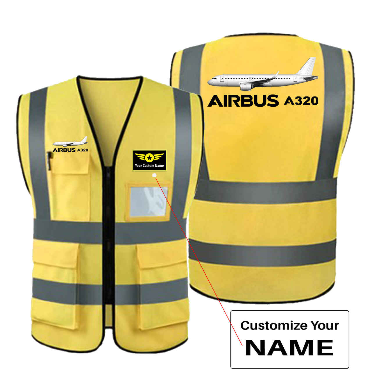 The Airbus A320 Designed Reflective Vests