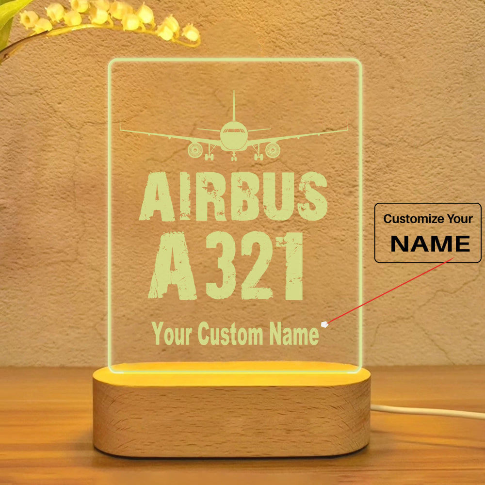 Airbus A321 & Plane Designed Night Lamp