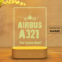 Thumbnail for Airbus A321 & Plane Designed Night Lamp