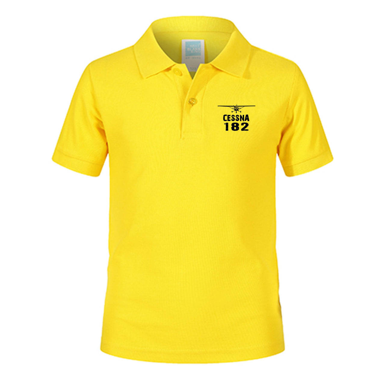 Cessna 182 & Plane Designed Children Polo T-Shirts