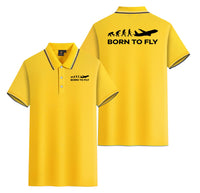 Thumbnail for Born To Fly Designed Stylish Polo T-Shirts (Double-Side)