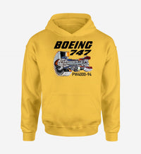 Thumbnail for Boeing 747 & PW4000-94 Engine Designed Hoodies