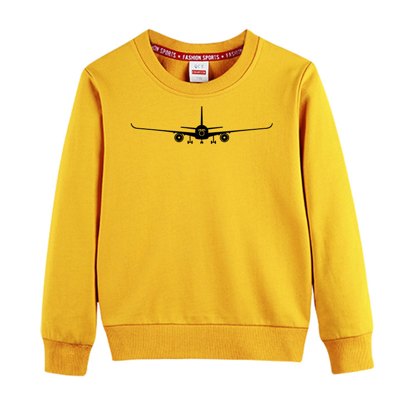 Airbus A350 Silhouette Designed "CHILDREN" Sweatshirts