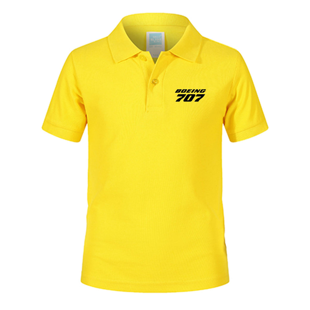 Boeing 707 & Text Designed Children Polo T-Shirts