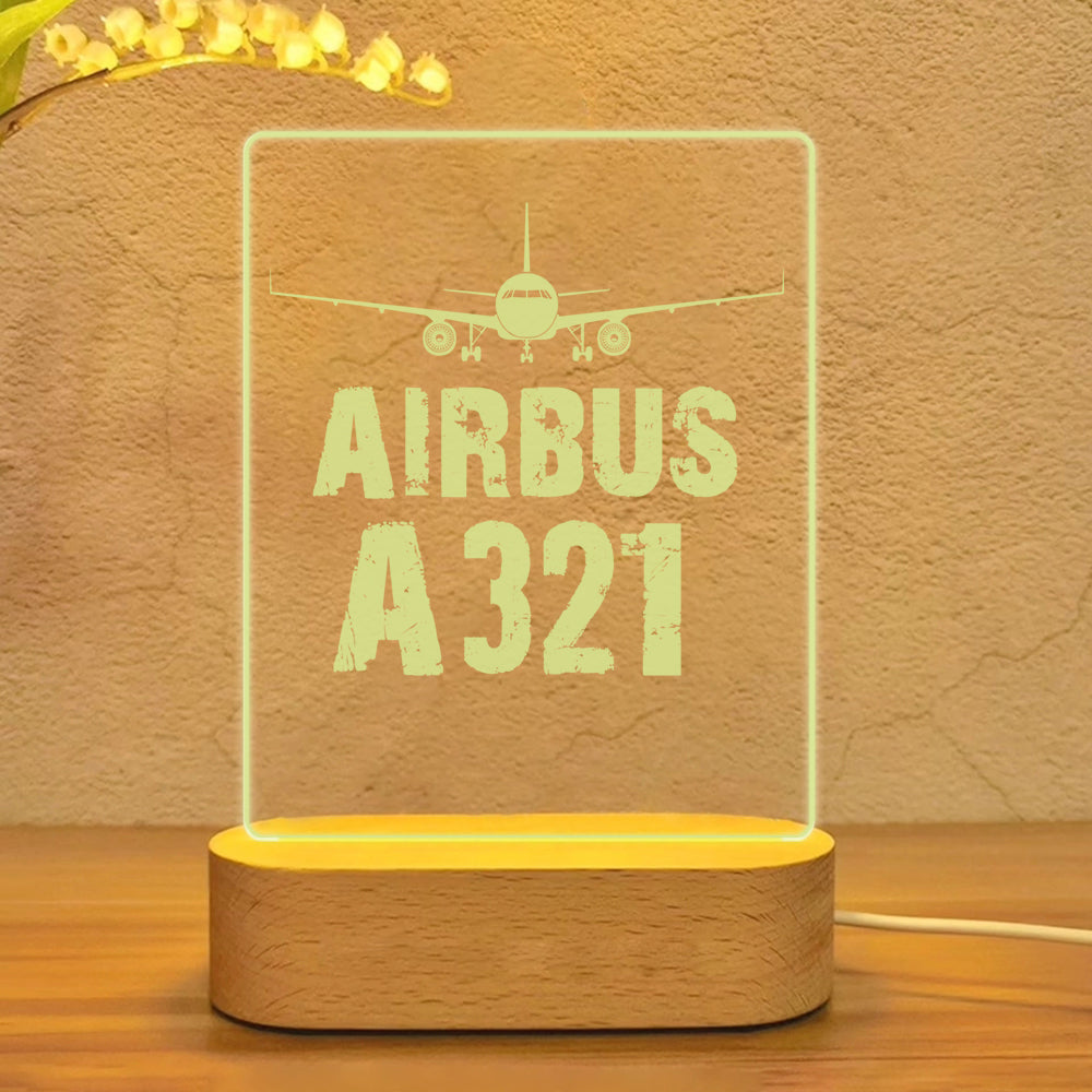 Airbus A321 & Plane Designed Night Lamp