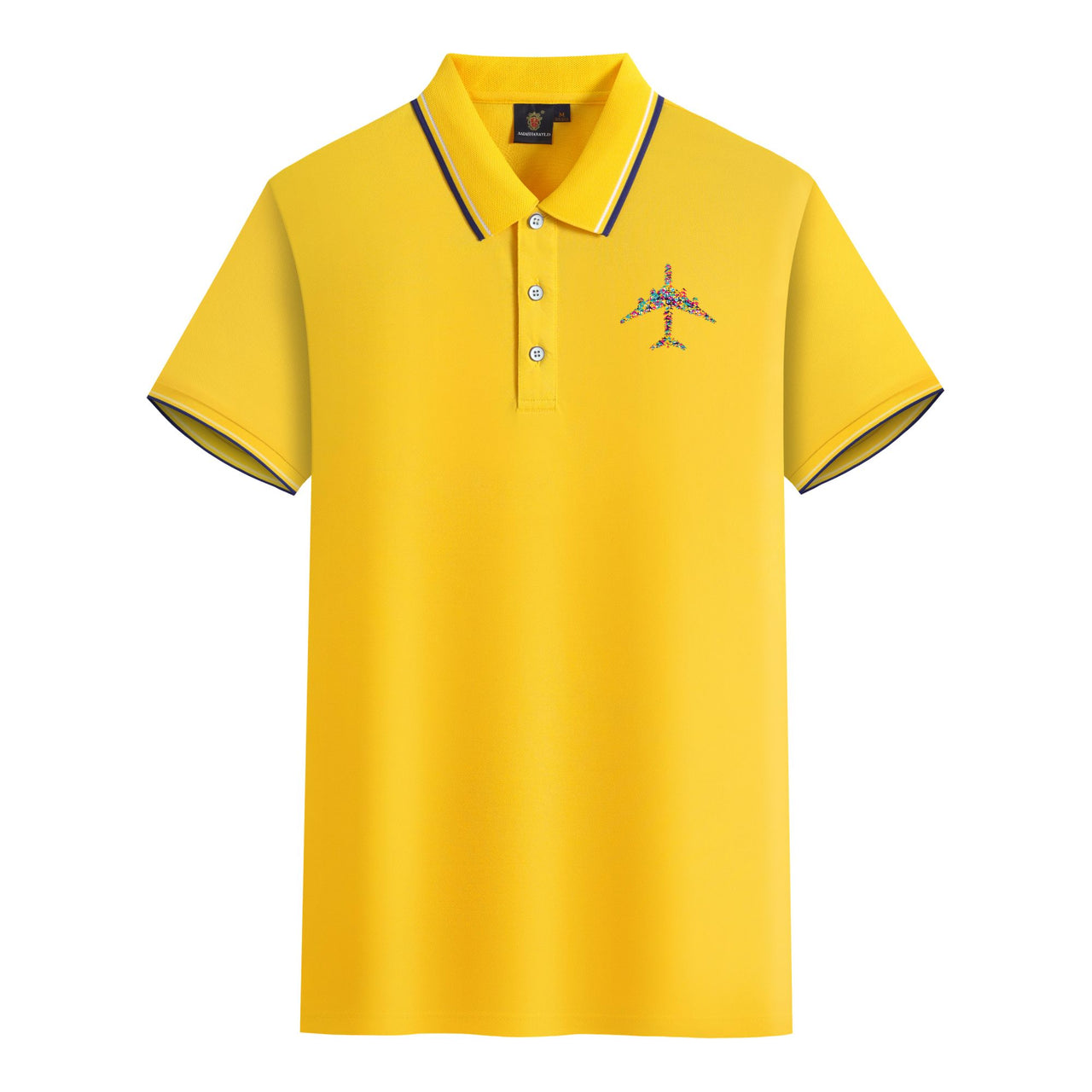 Colourful Airplane Designed Stylish Polo T-Shirts