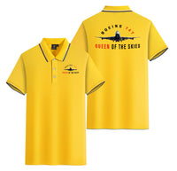 Thumbnail for Boeing 747 Queen of the Skies Designed Stylish Polo T-Shirts (Double-Side)