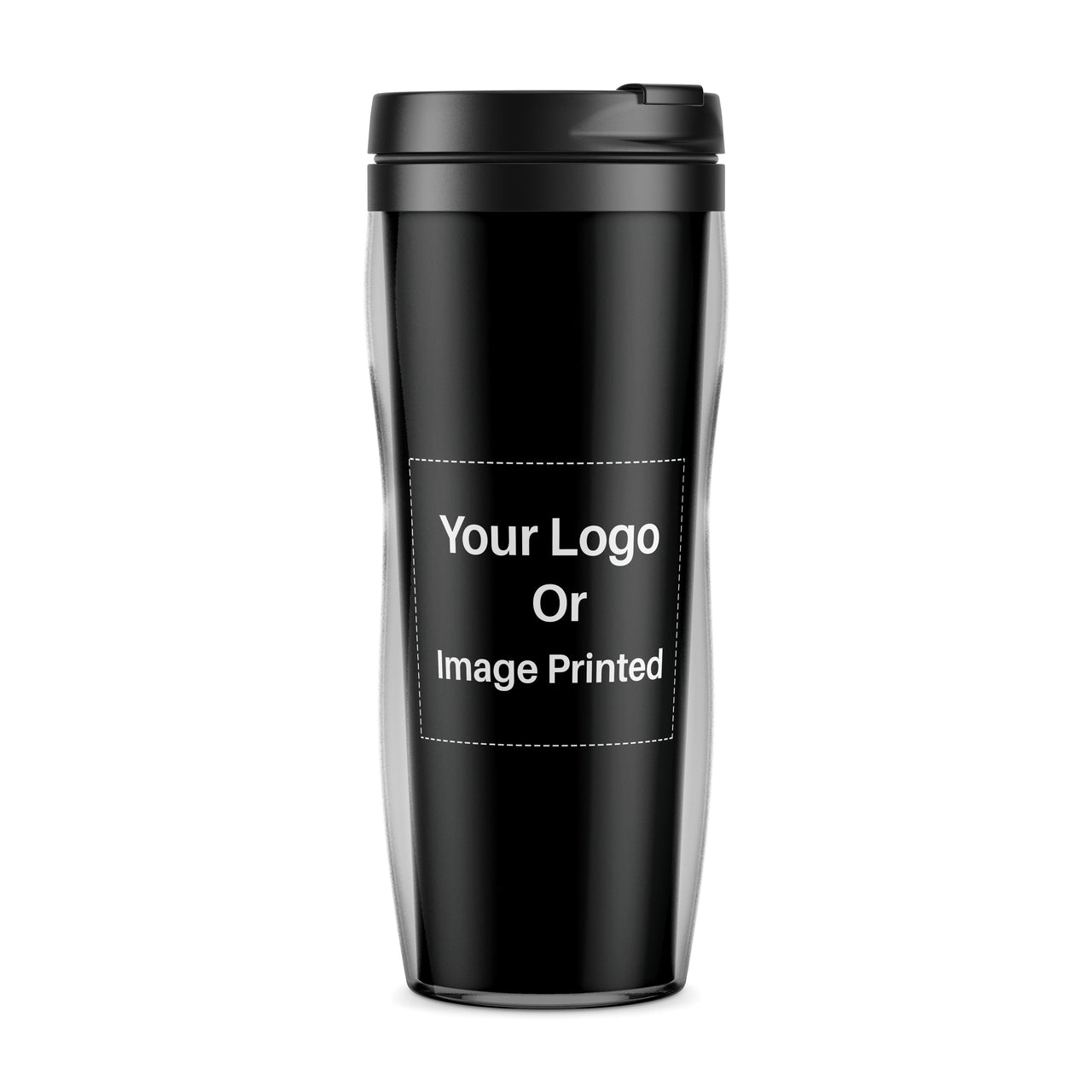 Your Custom Image & Logo Designed Plastic Travel Mugs