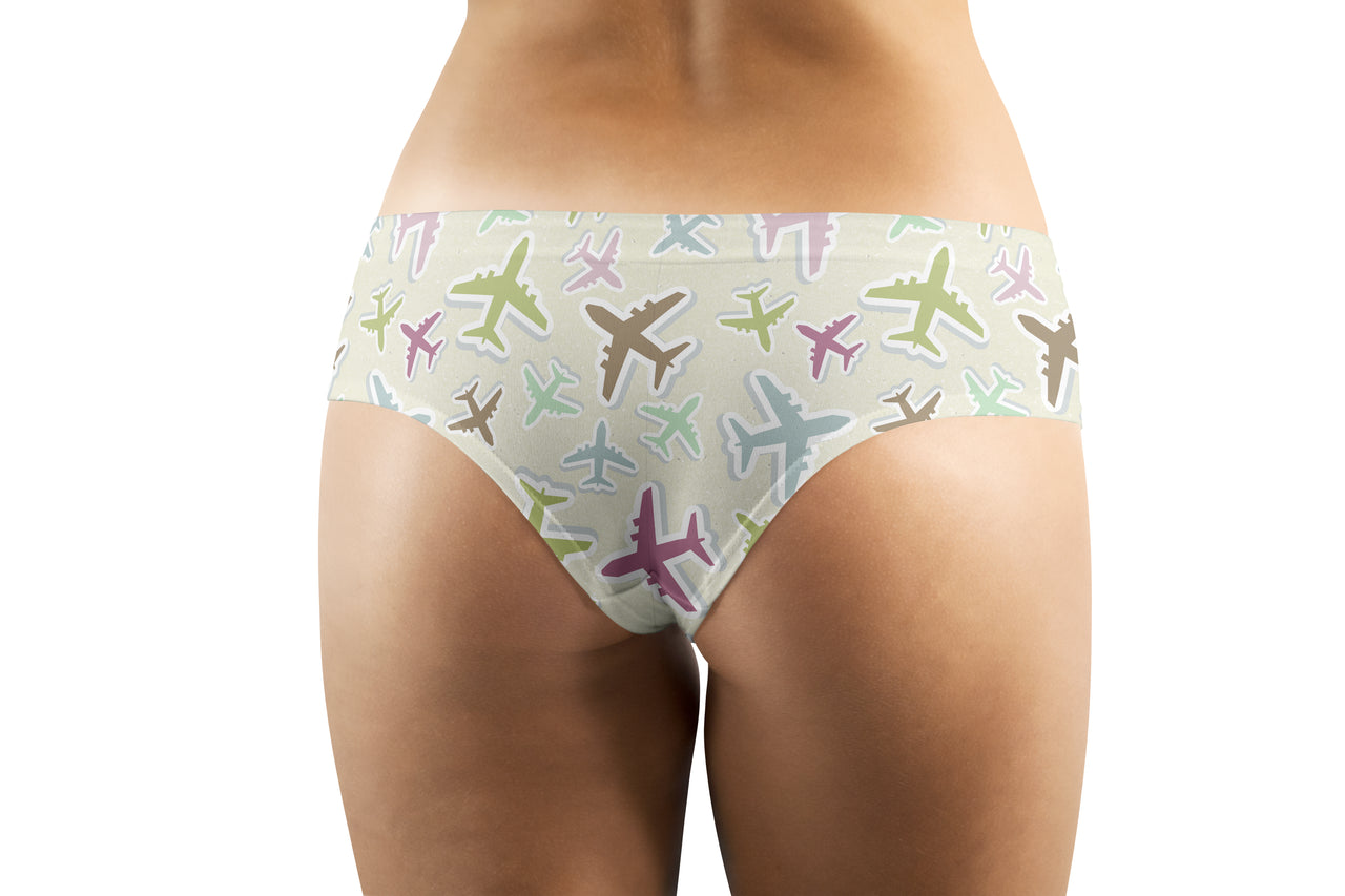 Seamless 3D Airplanes Designed Women Panties & Shorts