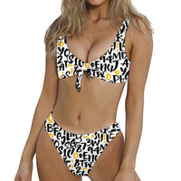 Thumbnail for Mixed Letters Designed Women Sexy Bikini Set Swimsuit