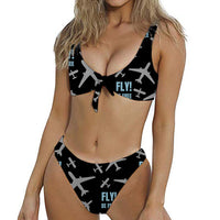 Thumbnail for Fly Be Free Black Designed Women Sexy Bikini Set Swimsuit