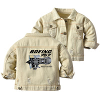 Thumbnail for Boeing 757 & Rolls Royce Engine (RB211) Designed Children Denim Jackets