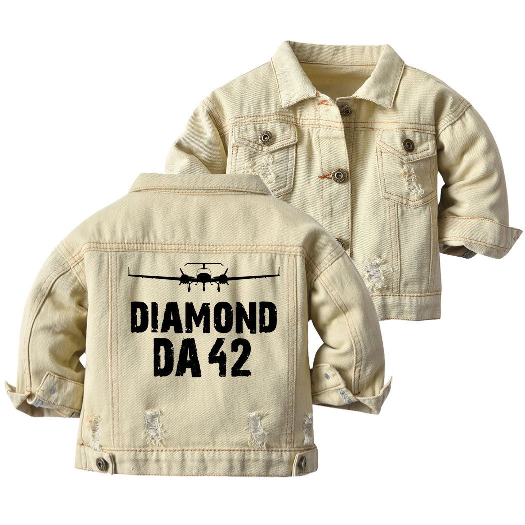 Diamond DA42 & Plane Designed Children Denim Jackets